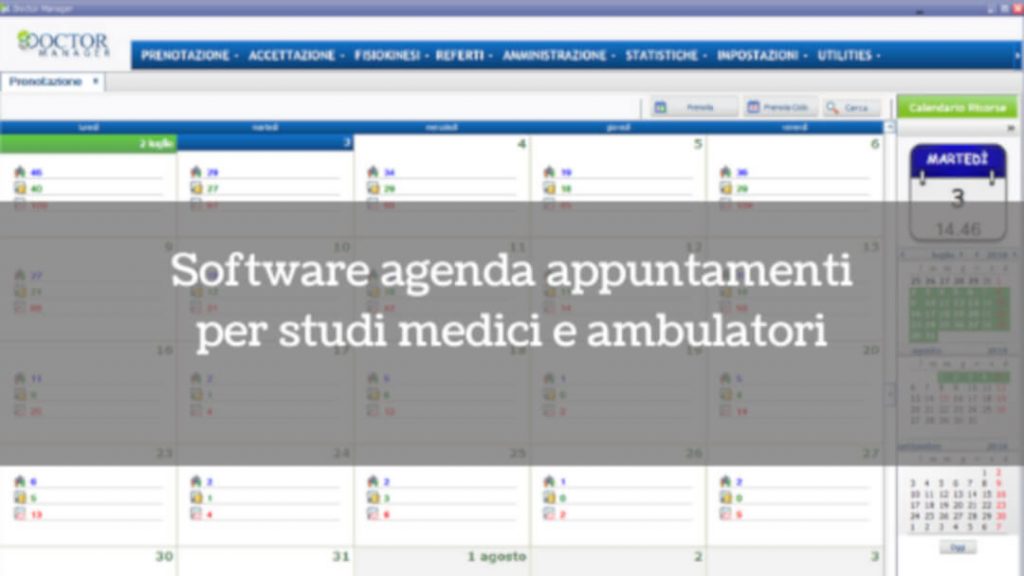 Software agenda appuntamenti per studi medici e ambulatori