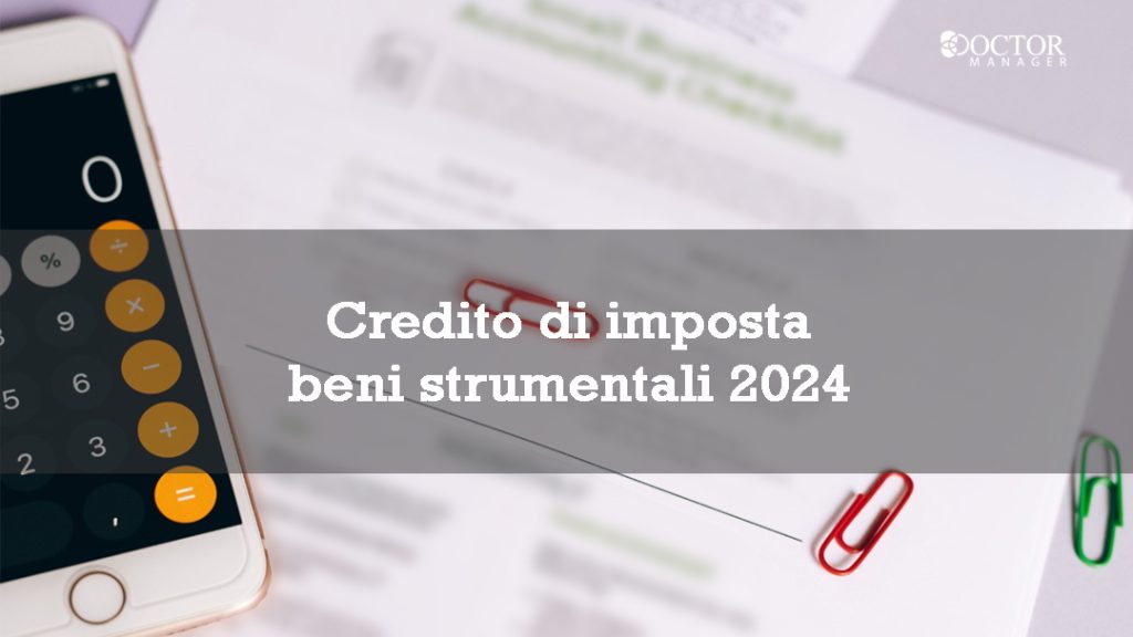 credito di imposta beni strumentali 2024